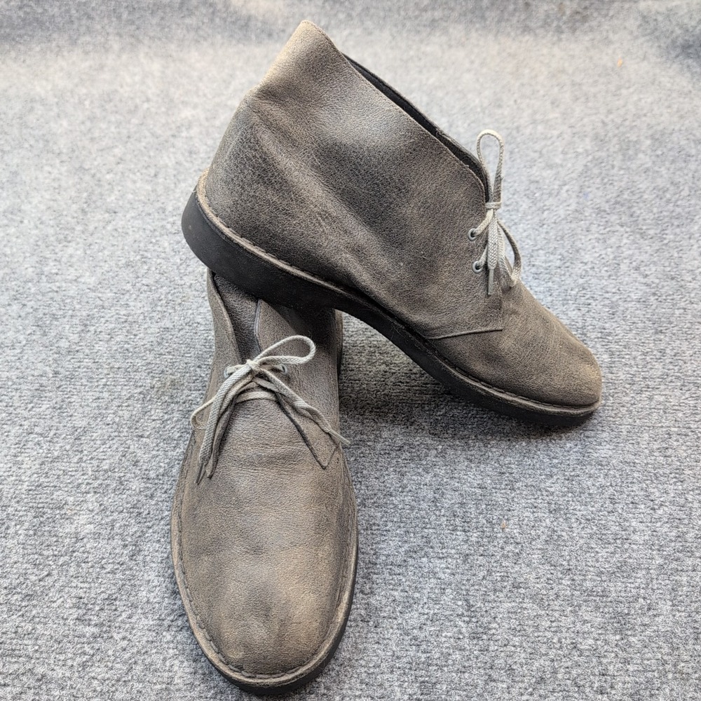 Used Clarks Originals Mens Desert Jink Gray‎ - Casual Shoe US 12m